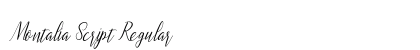 Montalia Script Regular preview