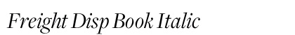 Freight Disp Book Italic preview Freight Disp Book Italic preview