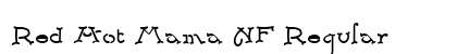 Red Hot Mama NF Regular Font Preview