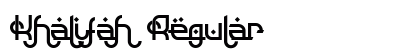 Khalifah Regular Font Preview