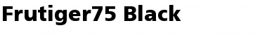Download Frutiger75-Black Font