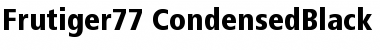 Download Frutiger77-CondensedBlack Font