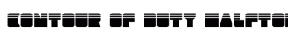 Contour of Duty Halftone Regular Font Contour of Duty Halftone Regular Font Preview