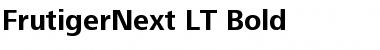 FrutigerNext LT Bold Regular Font