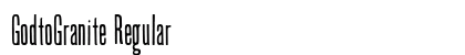 GodtoGranite Regular Font Preview