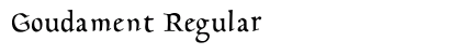 Goudament Regular Font Preview