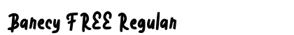 Barecy FREE Regular Font Preview