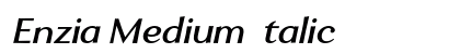 Enzia Medium Italic preview