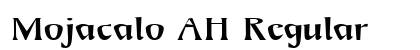 Mojacalo AH Regular preview Mojacalo AH Regular preview
