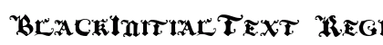 BlackInitialText Regular preview BlackInitialText Regular preview