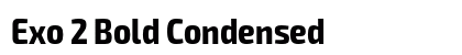 Exo 2 Bold Condensed preview