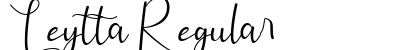 Leytta Regular Font Preview