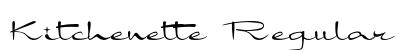 Kitchenette Regular Font Preview