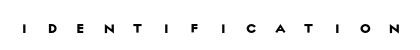 Identification 05C font free download