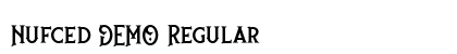 Nufced DEMO Regular Font Preview