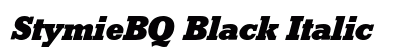 StymieBQ Black Italic preview StymieBQ Black Italic preview