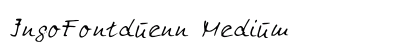 IngoFontduenn Medium Font Preview