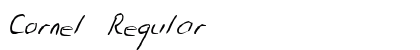 Cornel Regular Font Cornel Regular Font Preview