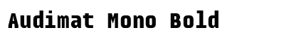Audimat Mono Bold Font Audimat Mono Bold Font Preview