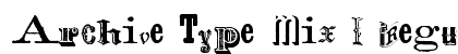 Archive Type Mix I Regular font free download