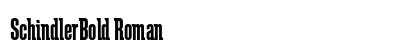 SchindlerBold Roman (OpenType) Font Preview