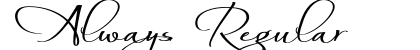 Always Regular font free download