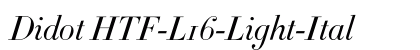 Didot HTF-L16-Light-Ital Preview