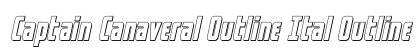 Captain Canaveral Outline Ital Outline Font Preview