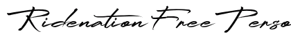 Ridenation FreePersonalUse Script font free download