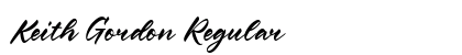 Keith Gordon Regular Font Preview