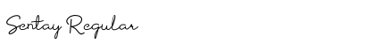 Sentay Regular Font Preview