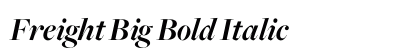 Freight Big Bold Italic preview Freight Big Bold Italic preview