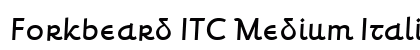 Forkbeard ITC Medium Italic preview