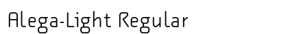 Alega-Light Regular font free download