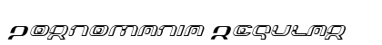Pornomania Regular Font Preview