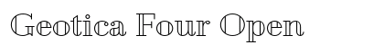 Geotica Four Open font free download