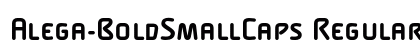 Alega-BoldSmallCaps Regular font free download