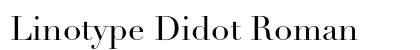 Linotype Didot Roman font free download
