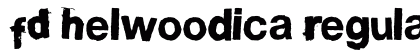 FD Helwoodica Regular Font Preview