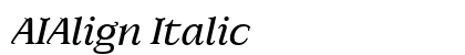 AIAlign Italic preview