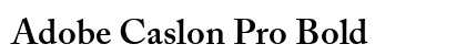 Adobe Caslon Pro Bold font free download