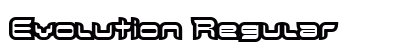 Evolution Regular Font Evolution Regular Font Preview