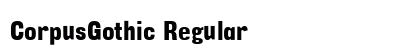 CorpusGothic Regular Preview