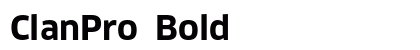 ClanPro Bold preview
