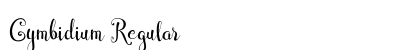 Cymbidium Regular Font Preview