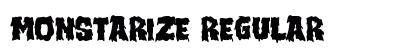 MONSTARIZE Regular Font Preview