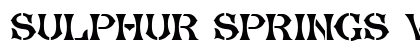 Sulphur Springs WBW Medium Font Preview