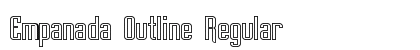 Empanada Outline Regular Font Preview