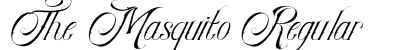 The Masquito Regular Font Preview