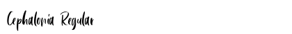 Cephalonia Regular Font Preview